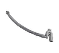 BEAZOOM Tubo de drenaje retráctil en forma de U, ABS antitrampa de agua con puerto de acceso para lavabo de baño