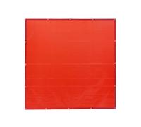 BEAZOOM VEVOR - Pantalla de soldadura de 6 x 6 pies, cortina colgante de vinilo ignífugo y rayos UV para protección, color rojo