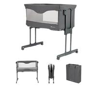 Bebeconfort Amara - Cuna de Noche para bebé, 0-6 Meses, 0-9 kg, Cuna de Cama Co Sleeper y moisés 2 en 1, Plegado Compacto de 3 Segundos, fácil de Mover, práctica Bolsa de Viaje, Grafito Tintado