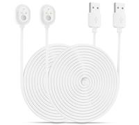 BECEMURU Arlo Ultra Cable de carga Cable magnético a prueba de intemperie para Arlo Ultra/Arlo Pro 3 Camera (blanco) (20ft/6m, 2 Paquete)
