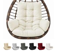 bechoanigel Cojín para sillón colgante, cojín para interior, cojín para jardín, silla mecedora gruesa, para columpio, cesta colgante, color crema