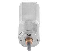 Bediffer Motor de Engranajes de CC, Motor de Reducción de Engranajes Eléctricos de Alto par, Control de Velocidad de 15~200 RPM para Proyectos de Robótica y Bricolaje, Metálicos Completos (12V