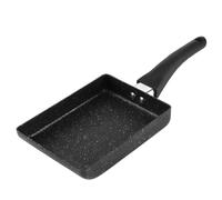 Bediffer Sartén Tamagoyaki Cacerola Negra Antiadherente para Cocinar Tortilla Fácil 13,5 X 18,5 Cm 1 Ud
