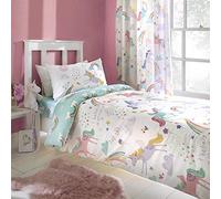 Bedlam Juego de Funda de edredón, diseño de Unicornio, Multicolor Duvet Cover Set: Double