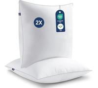 BedStory - Almohada de 80 x 80 cm, antiácaros, antisudor, hipoalergénica, Relleno 100% Fibra de poliéster, Ultra Confort Mullido y excelente Apoyo