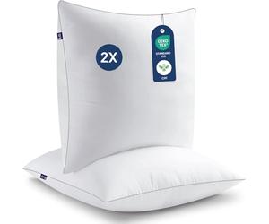 BedStory - Almohada de 80 x 80 cm, antiácaros, antisudor, hipoalergénica, Relleno 100% Fibra de poliéster, Ultra Confort Mullido y excelente Apoyo