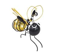 Bee Solar Lights Outdoor, Swaying LED Bee Decor with Bouncy Springs, Impermeable Solar Powered Garden Stake, Warm Glow Lighting, Set de 4, ideal para patio trasero, patio o porch