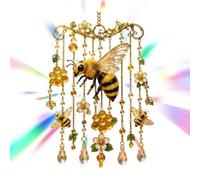 Bee Wind Chimes, Acrylic Colorful Decoration Gentle Sound