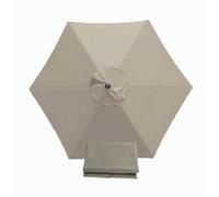 BEEGMA 200cm 250cm 270cm 300cm Toldo de Repuesto para Sombrilla Tela para Sombrilla de Jardin 6 Varillas Cubierta de Repuesto para Sombrilla de Patio Trasero, Piscina(Color:Top,Size:250cm/8.2FT)