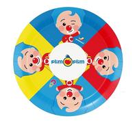 BeenSmile, 8 PLATOS 18 CM PAYASO PLIM PLIM, Platos Desechables para Fiesta de Cumpleaños Infantil, Artículos de Decoración para Fiestas Temáticas