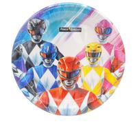 BeenSmile, 8 PLATOS 18 CM POWER RANGERS, Platos Desechables para Fiesta de Cumpleaños Infantil, Artículos de Decoración para Fiestas Temáticas