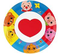 BeenSmile, 8 PLATOS 23 CM PAYASO PLIM PLIM, Platos Desechables para Fiesta de Cumpleaños Infantil, Artículos de Decoración para Fiestas Temáticas