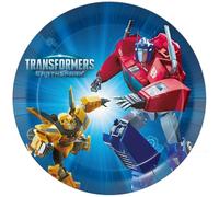 BeenSmile, 8 PLATOS 23 CM TRANSFORMERS, Platos Desechables para Fiesta de Cumpleaños Infantil, Artículos de Decoración para Fiestas Temáticas