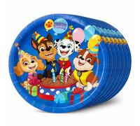 BeenSmile, 8 Platos Deshechable, 23 Cm Patrulla Canina, Platos Desechables para Fiesta de Cumpleaños Infantil, Artículos de Decoración para Fiestas Temáticas