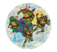 BeenSmile, Platos Cumpleaños de las TORTUGAS NINJA, Platos Desechables para Celebraciones Infantiles y Fiestas Temáticas, Artículos de Decoración para Cumpleaños, 8 Platos de 18 CM