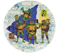 BeenSmile, Platos Cumpleaños de las TORTUGAS NINJA, Platos Desechables para Celebraciones Infantiles y Fiestas Temáticas, Artículos de Decoración para Cumpleaños, 8 Platos de 23 CM