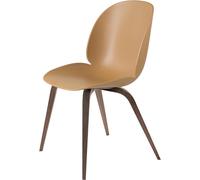Beetle Silla de Comedor Patas de Madera Nuez Americano Mate/ Ámbar Marrón