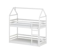 Befara Litera Infantil Casita Miti Blanca Segura y Divertida para Niños, Varias Medidas - 80 x 180