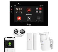 Beghelli - Kit de Alarma Dom-e, Sistema antirrobo inalámbrico WiFi/gsm 4G Lora, inalámbrico, Compatible con Alexa y Google Home, instalación sin cableado, botón SOS