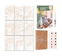 Beginners Paint Kit, Multi-Use Watercolor Travel Set, Paleta con características portátiles, Mini Painting for Desktop Family Use, Watercolor Kit with Easy Storage Design, Art Set for Artists Adults