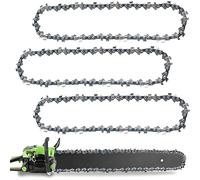 Begonia 3 cadenas para motosierra 16 pulgadas 3/8" LP, 56 eslabones de transmisión 1,3 mm Cadena antiretroceso Cadena de repuesto para diferentes motosierras eléctricas, compatible con Oregon, Einhell