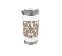 Behind Every Dad Is An Even Cooler Daughter Vaso térmico de acero inoxidable de doble pared