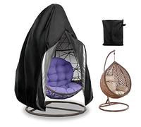 Behogan Funda para silla colgante: 115 x 190 cm, funda protectora para silla colgante, 210D Oxford, impermeable, cubierta para silla de huevo oscilante, resistente al viento, antipolvo, resistente a