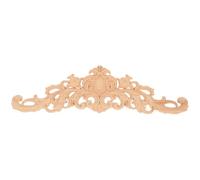 Beige Aplique Decorativo Tallada de Madera para Puertas y Espejos | Madera, Acabado Liso sin Rebabas, Estilo Clásico Elegante, Pintura y Tinte Fáciles, para Decoración del Hogar