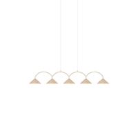 Beige Colgante Curve 5 Lámpara Colgante