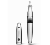 BEILUNER 320 Rollerball Pen, Polished Chrome Plated Metal Body with Schmidt Ink Refill, Executive Gift Set Heavy Duty EDC for Men Women, Professional Office Pen - Silver Chrome