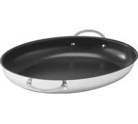 BEKA 13947384, Ovalada, Sartén para pescado, Acero inoxidable, Bekadur Dualforce, Acero inoxidable, Cerámica, Gas, Halógeno, Inducción, Placa de cocción sellada