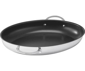 BEKA 13947384, Ovalada, Sartén para pescado, Acero inoxidable, Bekadur Dualforce, Acero inoxidable, Cerámica, Gas, Halógeno, Inducción, Placa de cocción sellada