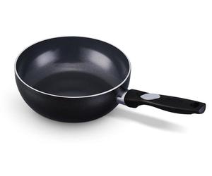 BEKA Pro Induc, sartén redonda para saltear/wok, color negro, cerámica, aluminio, 4,6 litros