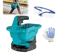 Bekasa Esparcidor de abono inalámbrico para Makita de 18 V, con batería, 3,3 L, 6 niveles de mano, para fertilizantes, semillas, tierra o sal (no incluye batería)