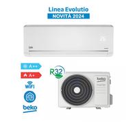 Beko BEHPG090 + BEHPG091 Aire Acondicionado 9000Btu 2,6Kw Evolutio WiFi, R32 Inverter, Blanco - Novedad 2024