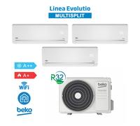 Beko BGMPO271 + BGMPI 095-095-125 Set de Aire Acondicionado TrialSplit Evolutio 2025 WiFi 9+9+12Btu 7,9Kw Inv R32