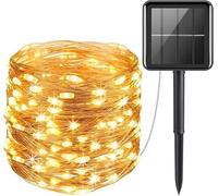 BEL AIR HOME Guirnalda de luces solares 100 LED 10M 3000K exterior