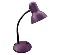 BEL AIR HOME - Lámpara de Escritorio PISA - Flexo para Mesa de Trabajo o Mesita de Noche de Metal - Interruptor ON/OFF - 1xE27 (BOMBILLA NO INCLUIDA) (MORADO)