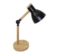 BEL AIR HOME - Lámpara de Escritorio TEACHER - Diseño Moderno y Elegante - Altura Ajustable - Madera y Metal - 47 Cm