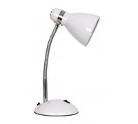 BEL AIR HOME - Lámpara de mesa MEGARA con diseño moderno y ajuste flexible, fabricada en metal, compatible con bombillas E27 hasta 40 W, ideal para estudio, oficina en casa o mesita de noche