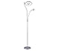 Bel air home - lámpara de pie genova - color plata, metal, 179cm alto