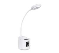 BEL AIR HOME - Lámpara Flexo KALIM LED 5W con pantalla digital, 3 temperaturas de color (3000K/4000K/6500K), USB y brazo flexible para escritorio, estudio o mesa de noche