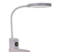 BEL AIR HOME - Lámpara Flexo SWIND Luz LED 10W 3000K-4000K-6500K Pantalla Digital y Batería Recargable USB