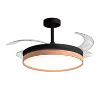 Bel air home ventilador de techo cosmos negro, motor dc silencioso, as