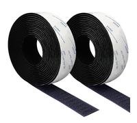 Belcro Adhesivo Doble Cara,cinta Adhesiva Doble Cara Extrafuerte Negro Nylon Gancho Y Cinta De Lazo 3m×2cm Para Alfombrillas Cojines Y Ropa