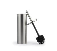 Beldray Escobilla de Inodoro y Soporte - Tratamiento Antibac, cerdas de Silicona antiarañazos, a Prueba de Salpicaduras, diseño Discreto de Tapa Cerrada, Mango Largo, Cabezal higiénico fácil de