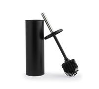 Beldray Escobilla de Inodoro y Soporte - Tratamiento Antibac, cerdas de Silicona antiarañazos, a Prueba de Salpicaduras, diseño Discreto de Tapa Cerrada, Mango Largo, Cabezal higiénico fácil de