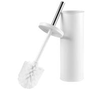 Beldray LA059451WHTFEU7 Cepillo de Tocador y Soporte - Cepillo de Limpieza con Cerdas Rígidas, Soporte Higiénico con Diseño de Tapa, Limpieza Profunda, Delgado para Fácil Almacenamiento, Blanco