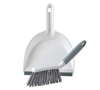 Beldray LA082664UFEU7 Juego De Recogedor Y Cepillo De Limpieza Antibacteriano Con Cerdas Suaves, Recoge El Polvo Con Facilidad, Guardar Fácilmente, Gris