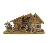 Belén navideño decorativo del Großglockner, que incluye un juego de figuras de 12 piezas (modelo K 001)